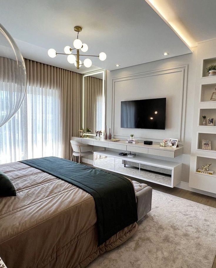 Quarto com Iluminação LED